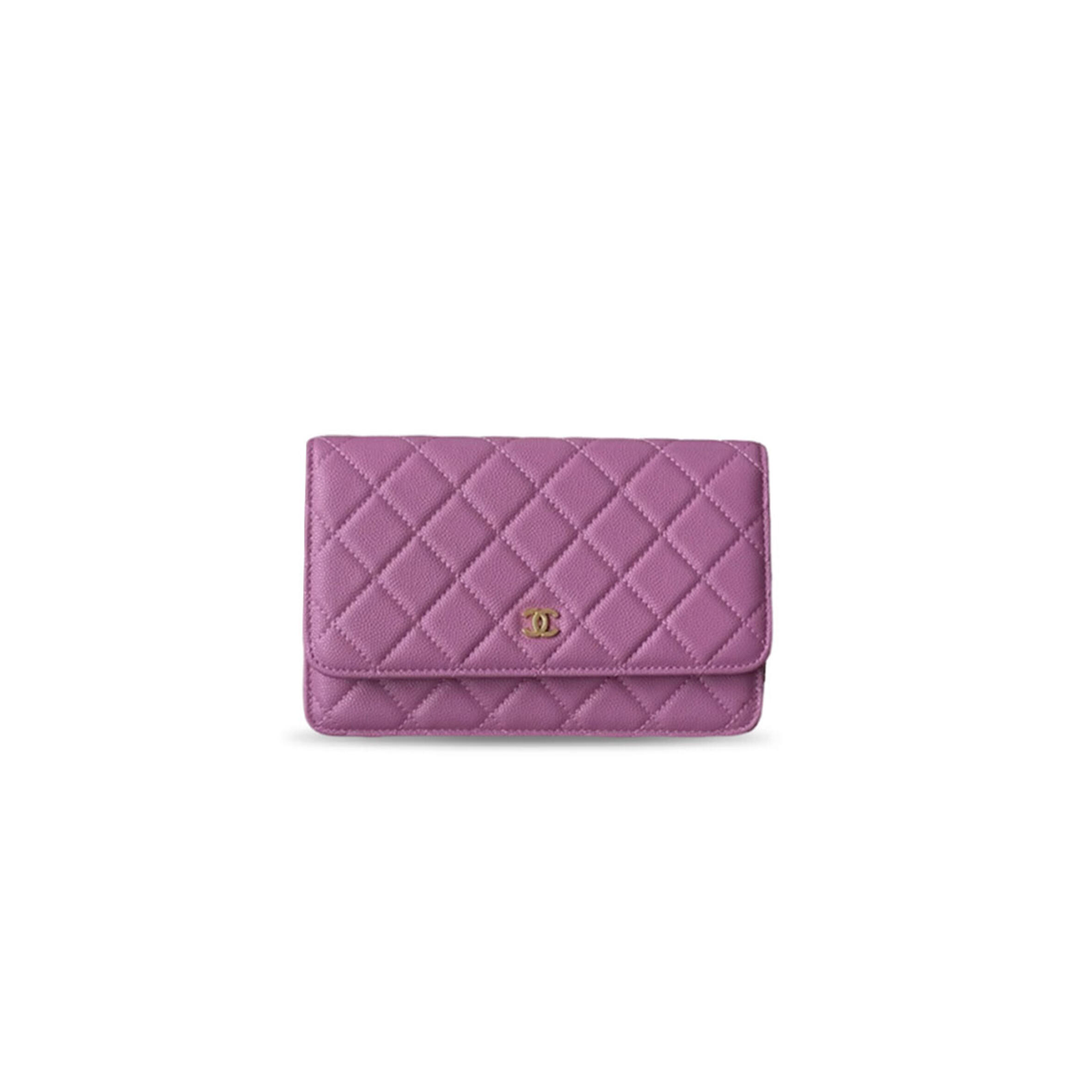 CHANEL CAVIAR QUILTED WALLET ON CHAIN WOC AP0250 (19*13*3cm)